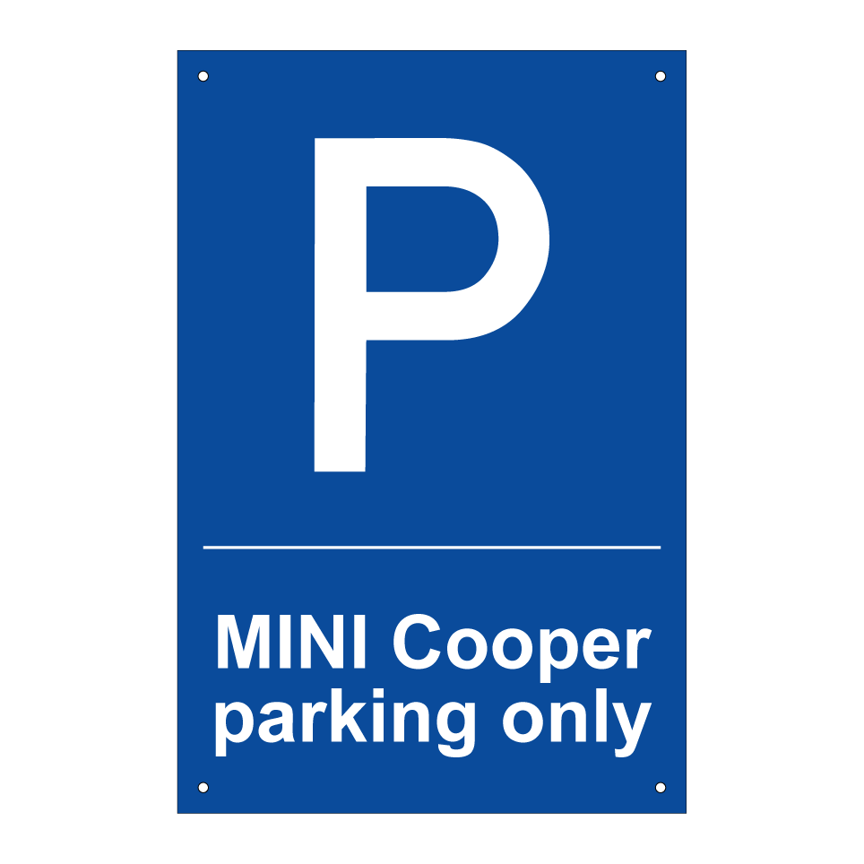 MINI Cooper parking only