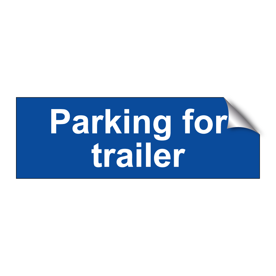 Parking for trailer