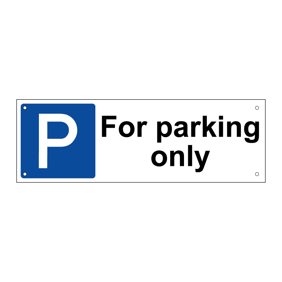 For parking only