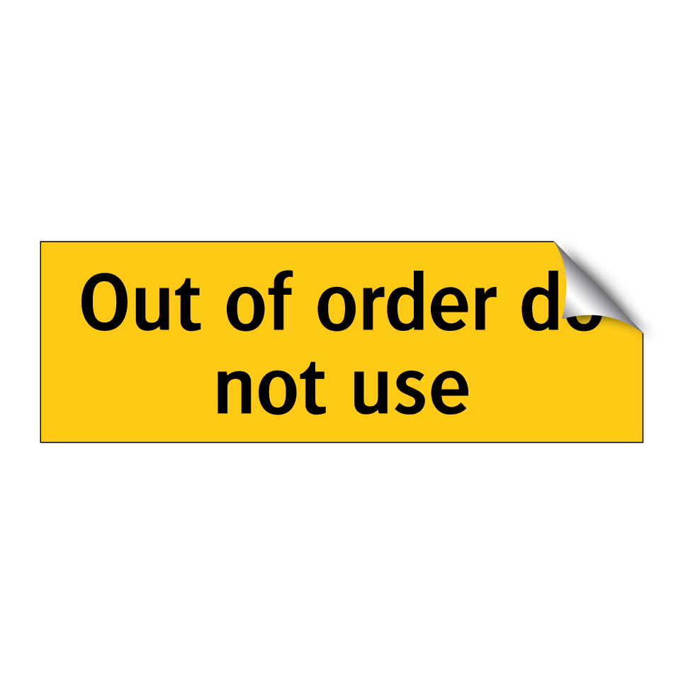 Out of order do not use