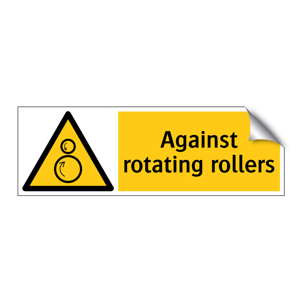 Against rotating rollers