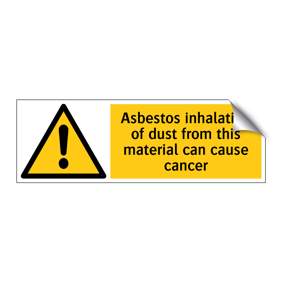 Asbestos inhalation of dust from this material can cause cancer
