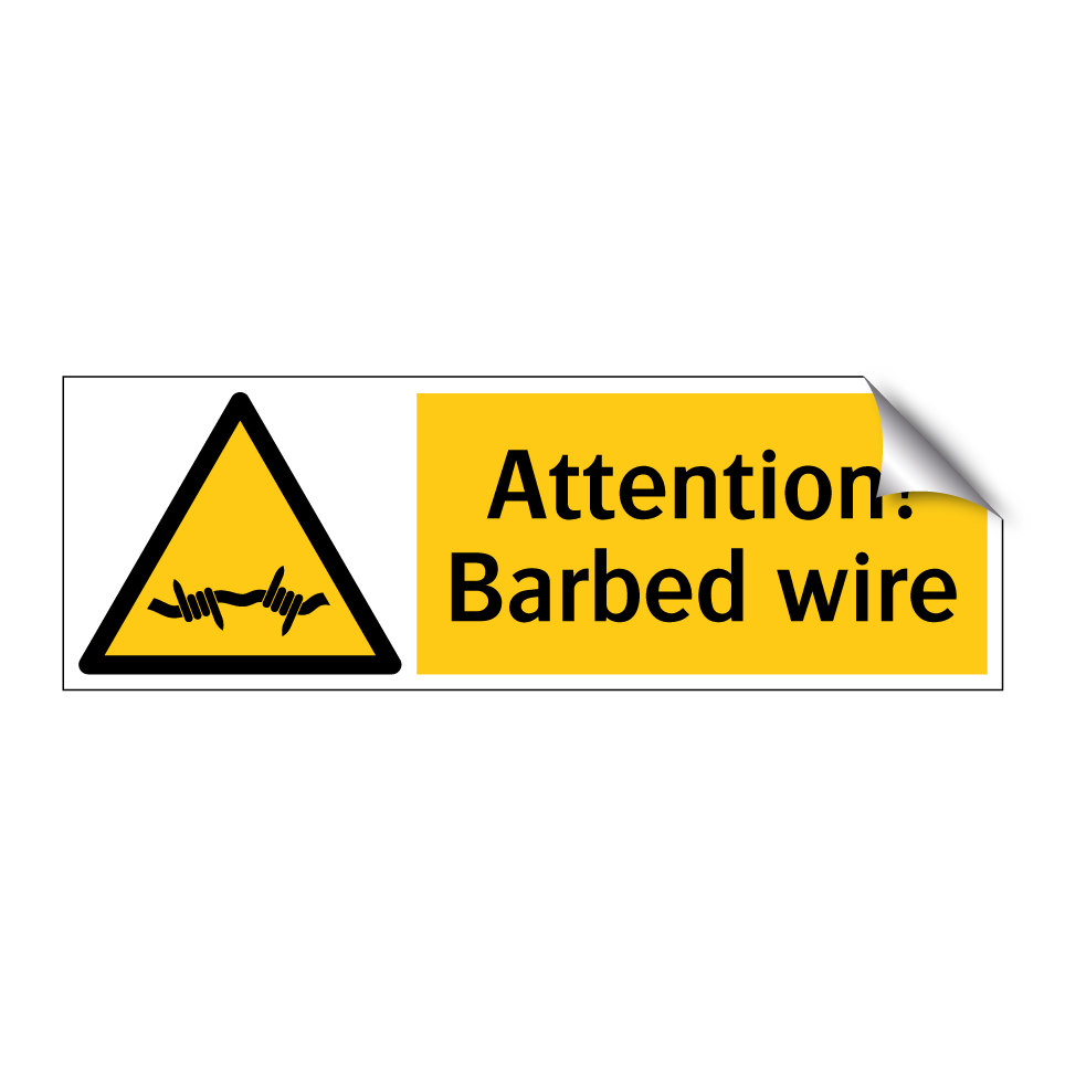 Attention! Barbed wire