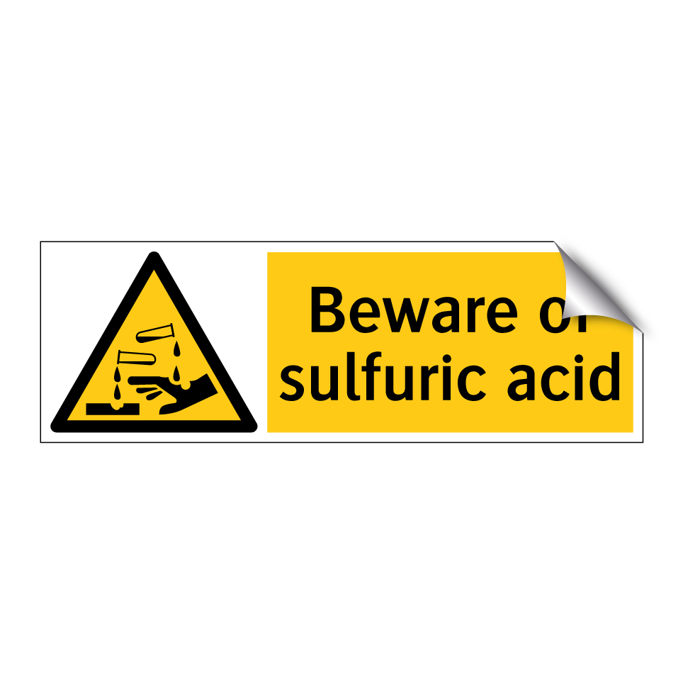 Beware of sulfuric acid