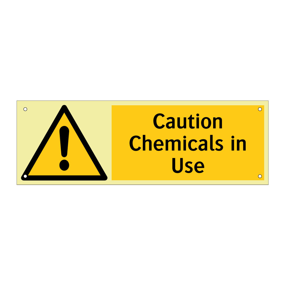 Caution Chemicals in Use