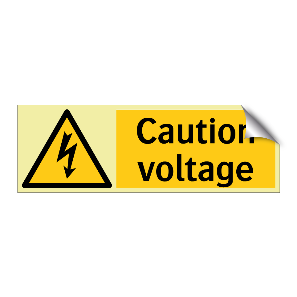 Caution voltage