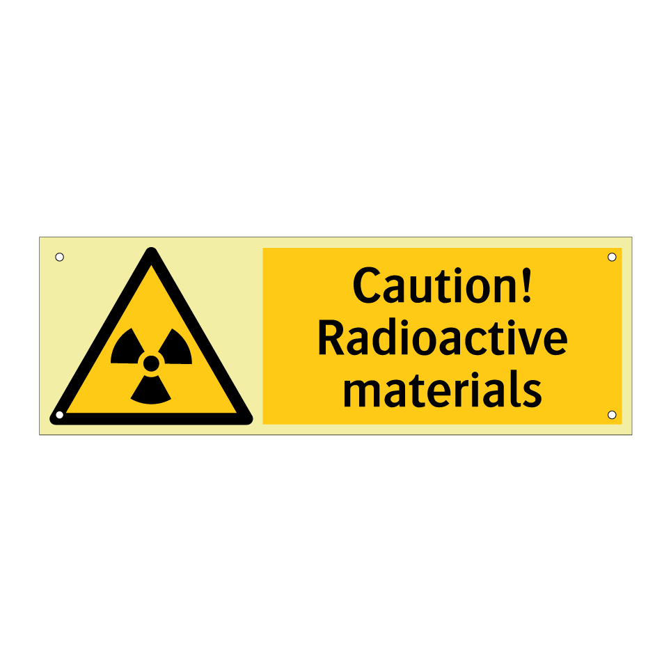 Caution! Radioactive materials
