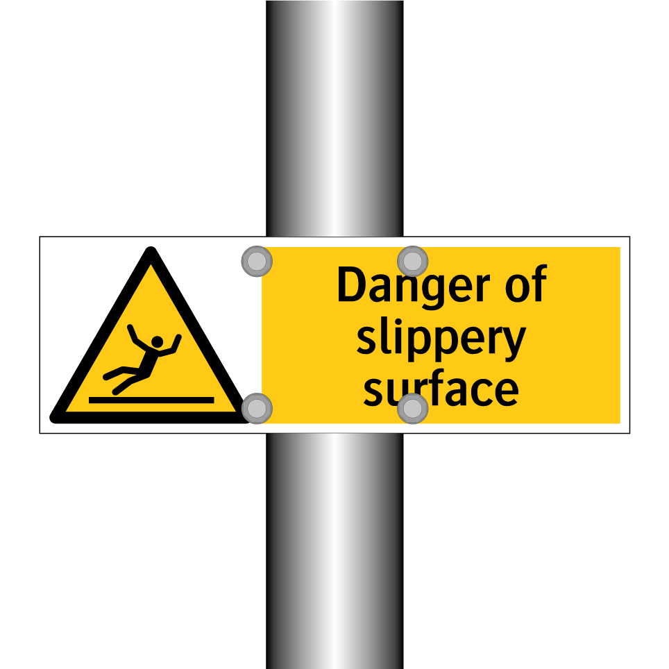 Danger of slippery surface