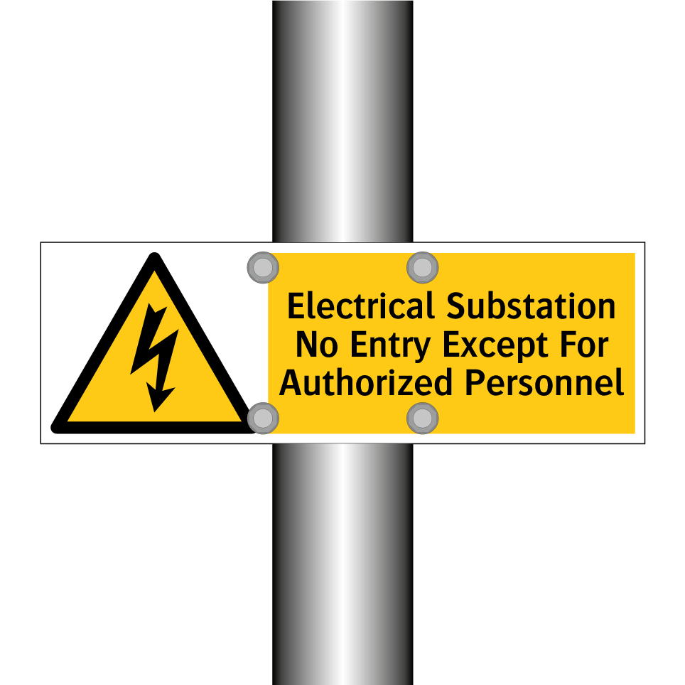 Electrical Substation No Entry Except For Authorized Personnel
