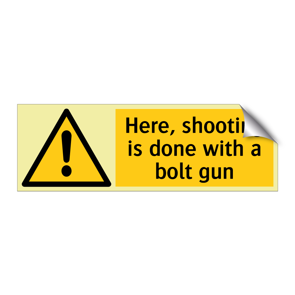 Here, shooting is done with a bolt gun