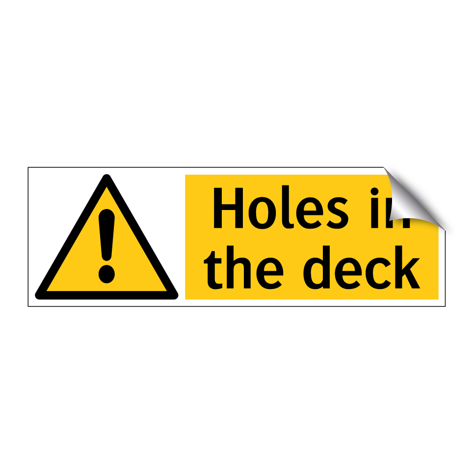 Holes in the deck
