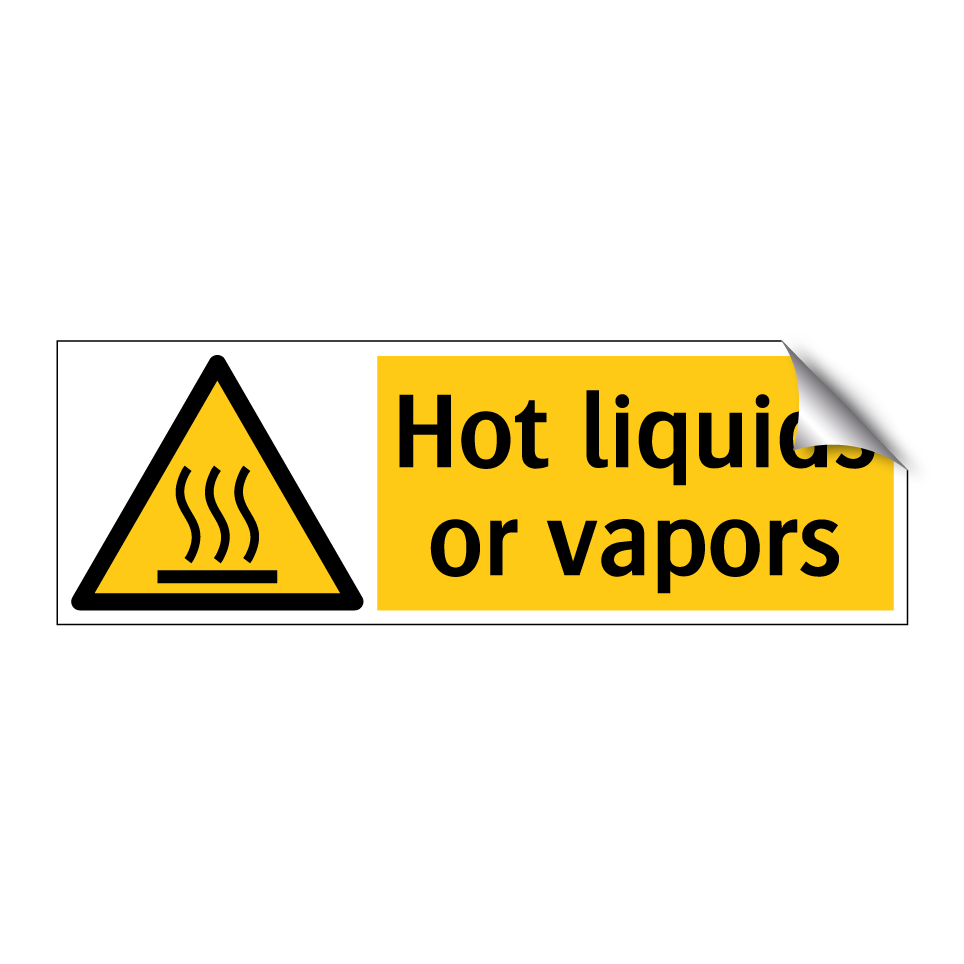Hot liquids or vapors