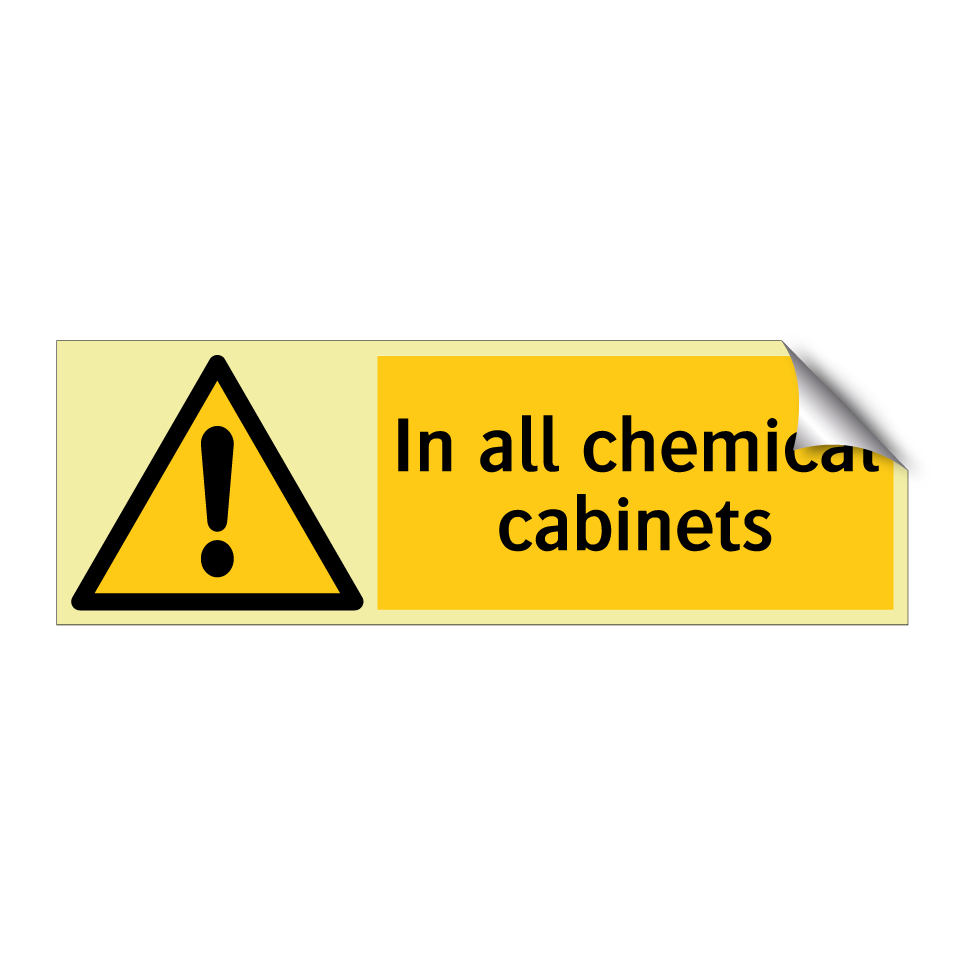 In all chemical cabinets