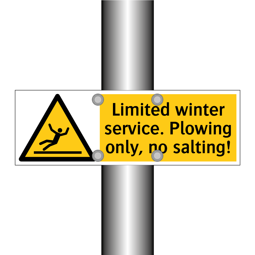 Limited winter service. Plowing only, no salting!