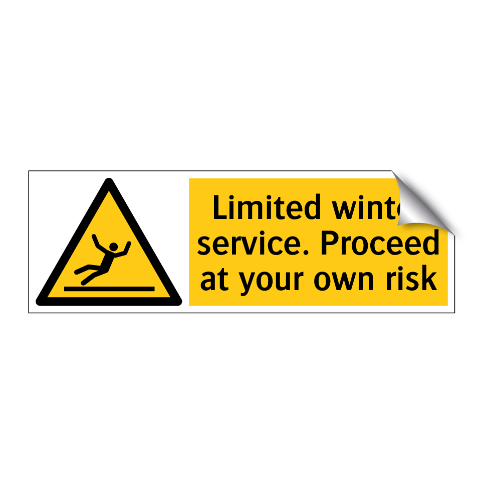 Limited winter service. Proceed at your own risk