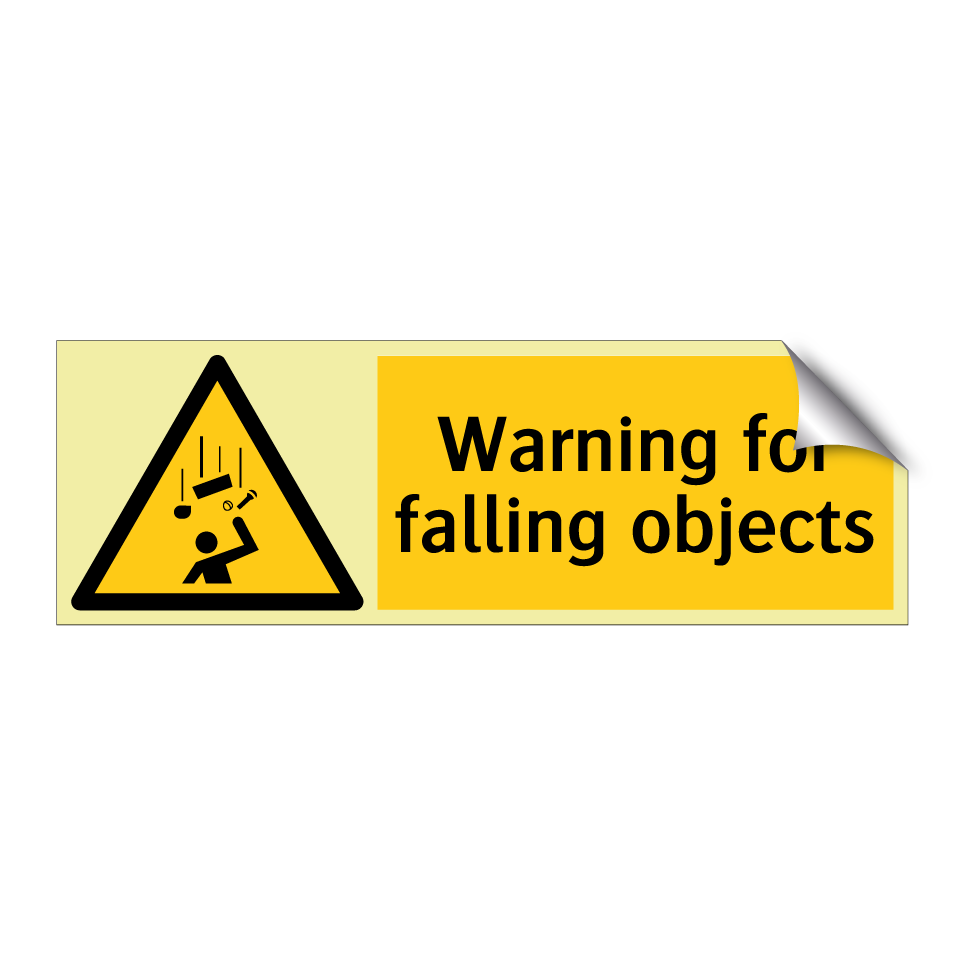 Warning for falling objects