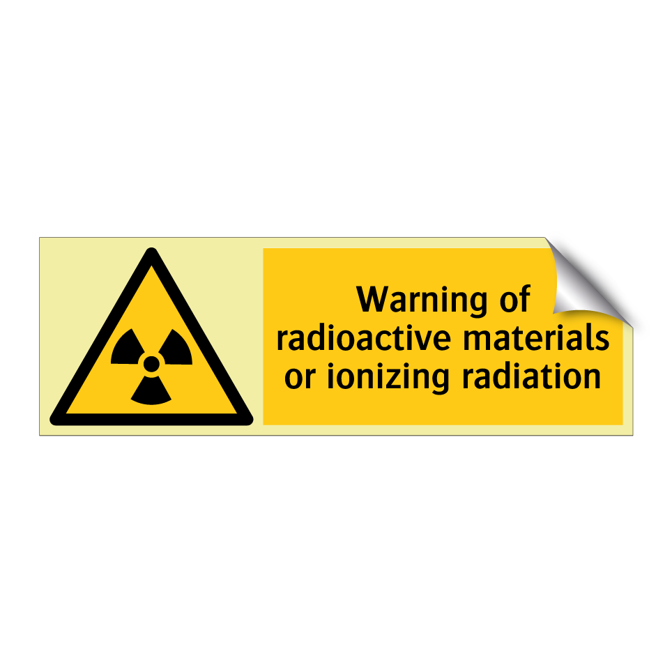 Warning of radioactive materials or ionizing radiation