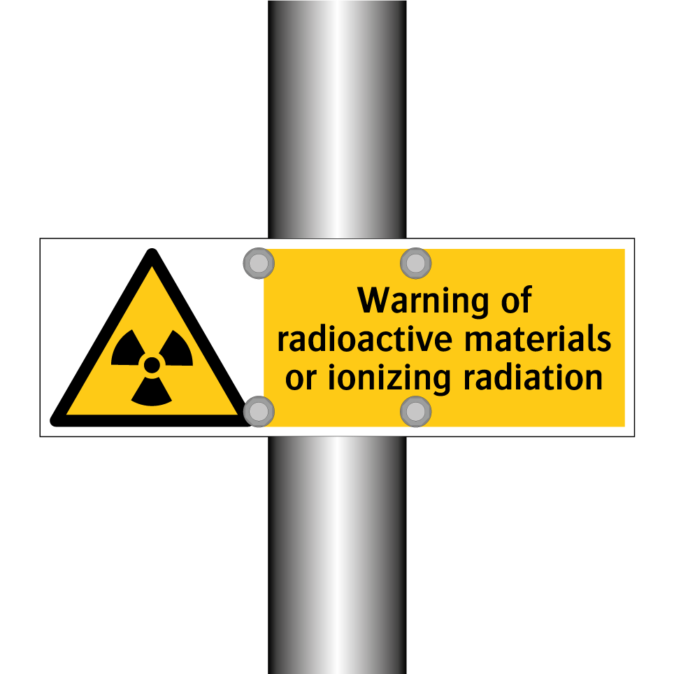 Warning of radioactive materials or ionizing radiation
