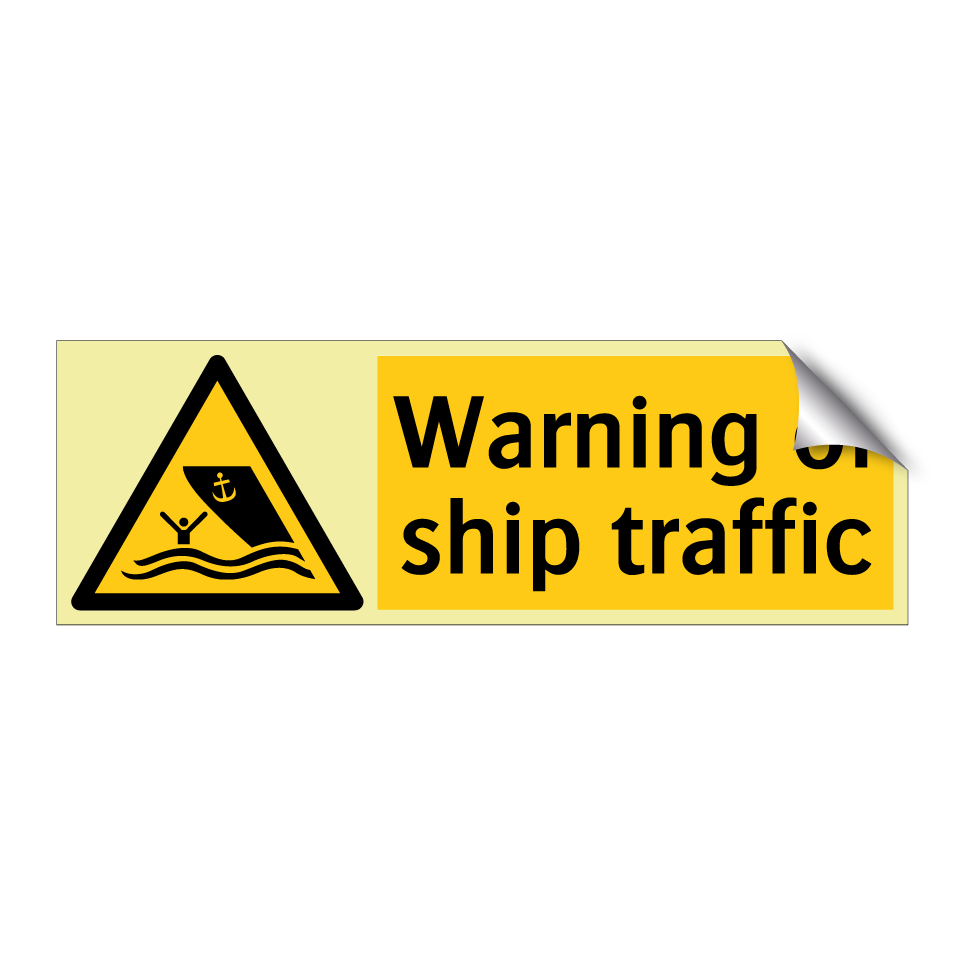 Warning of ship traffic