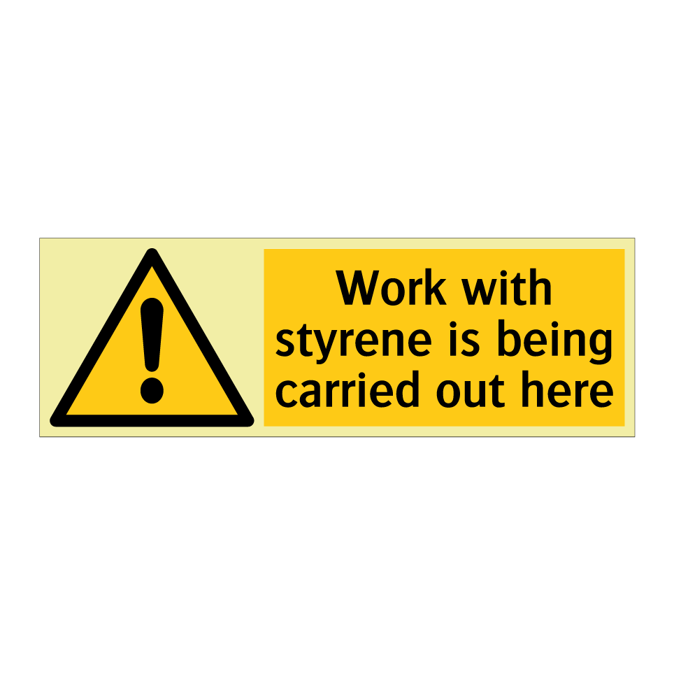 Work with styrene is being carried out here