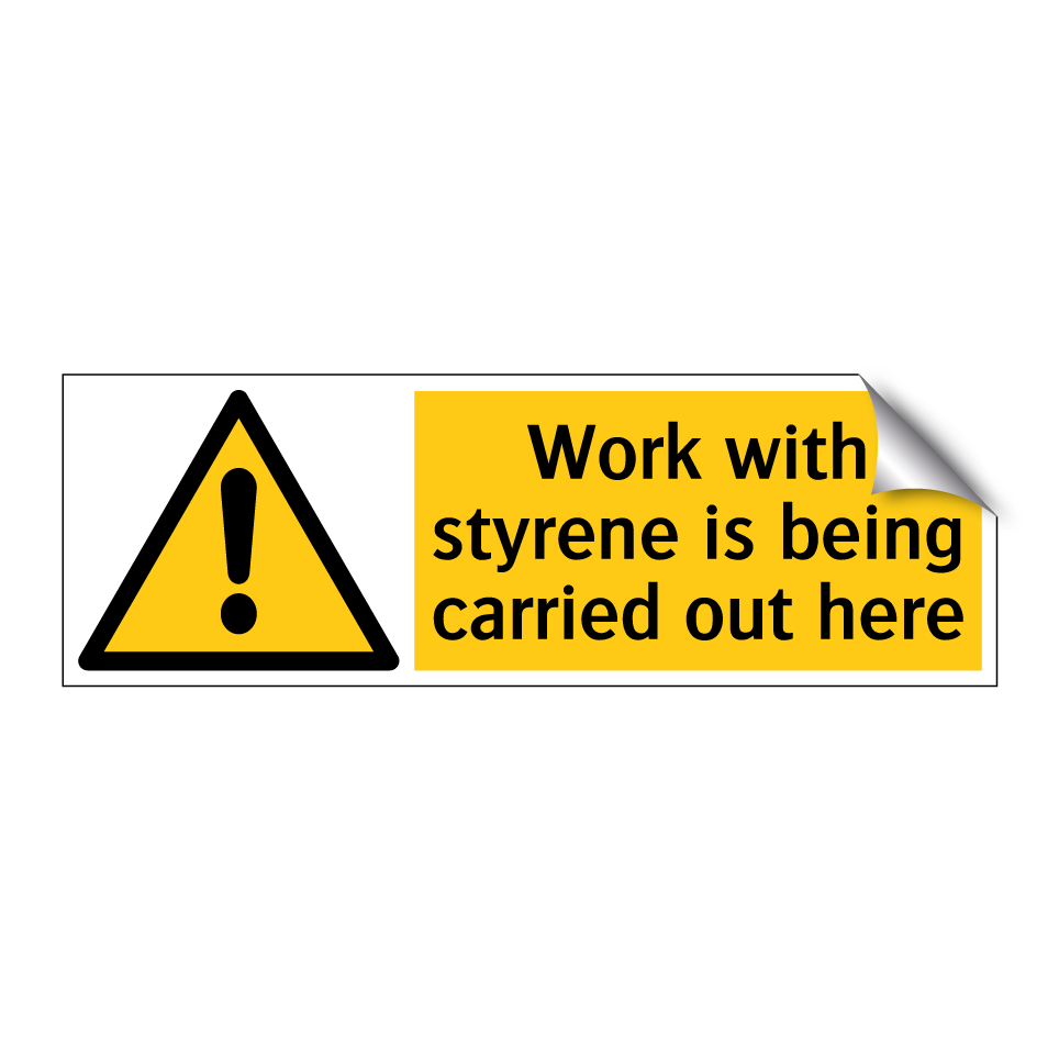 Work with styrene is being carried out here