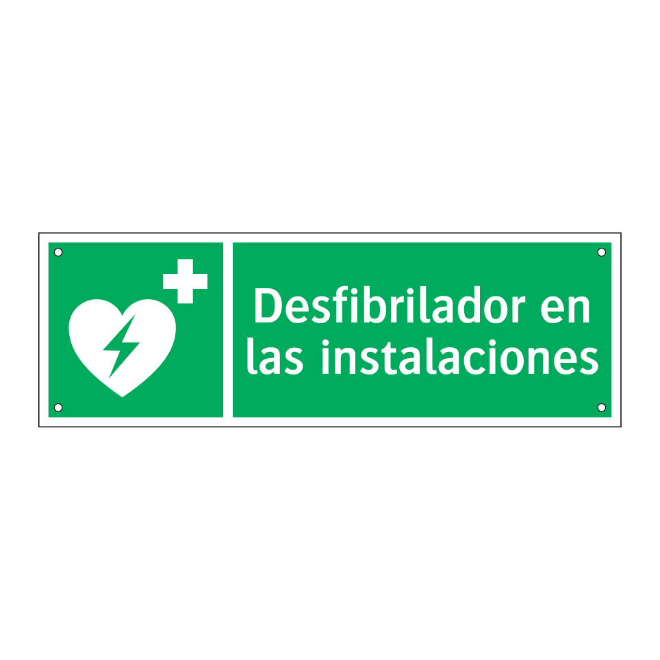 Desfibrilador en las instalaciones