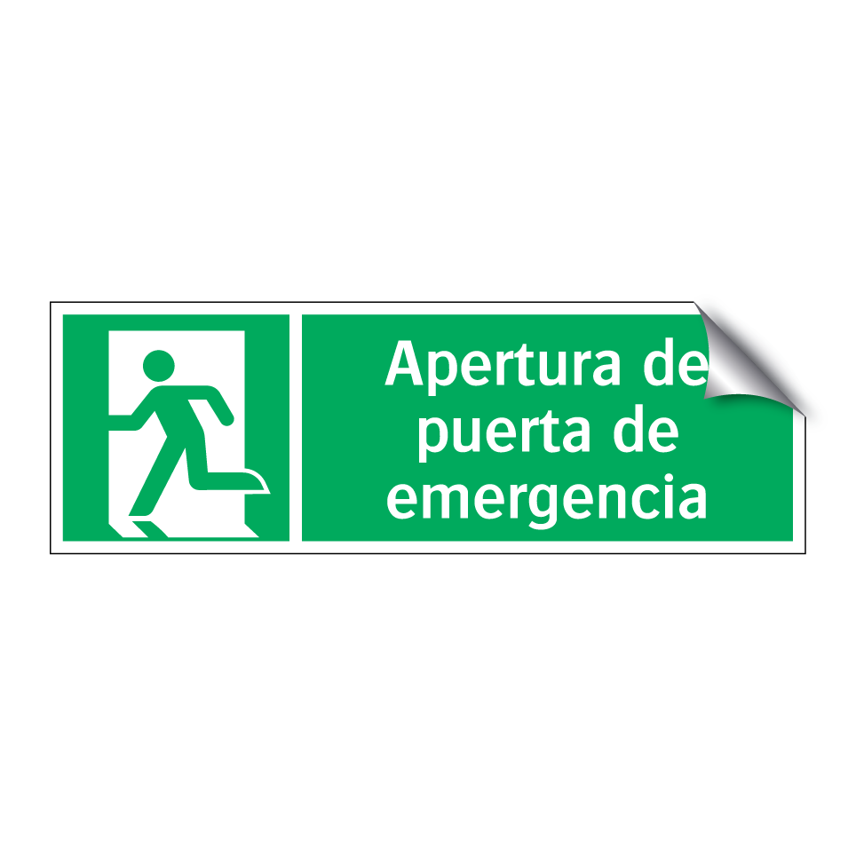 Apertura de puerta de emergencia