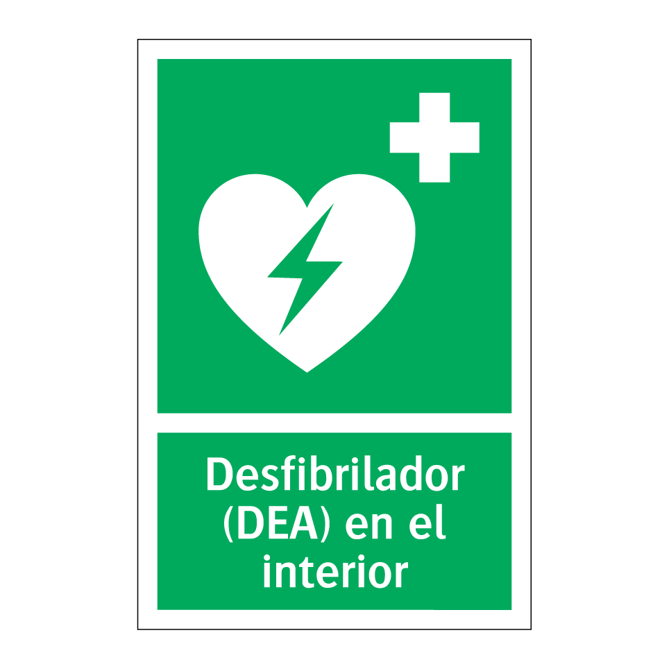 Desfibrilador (DEA) en el interior