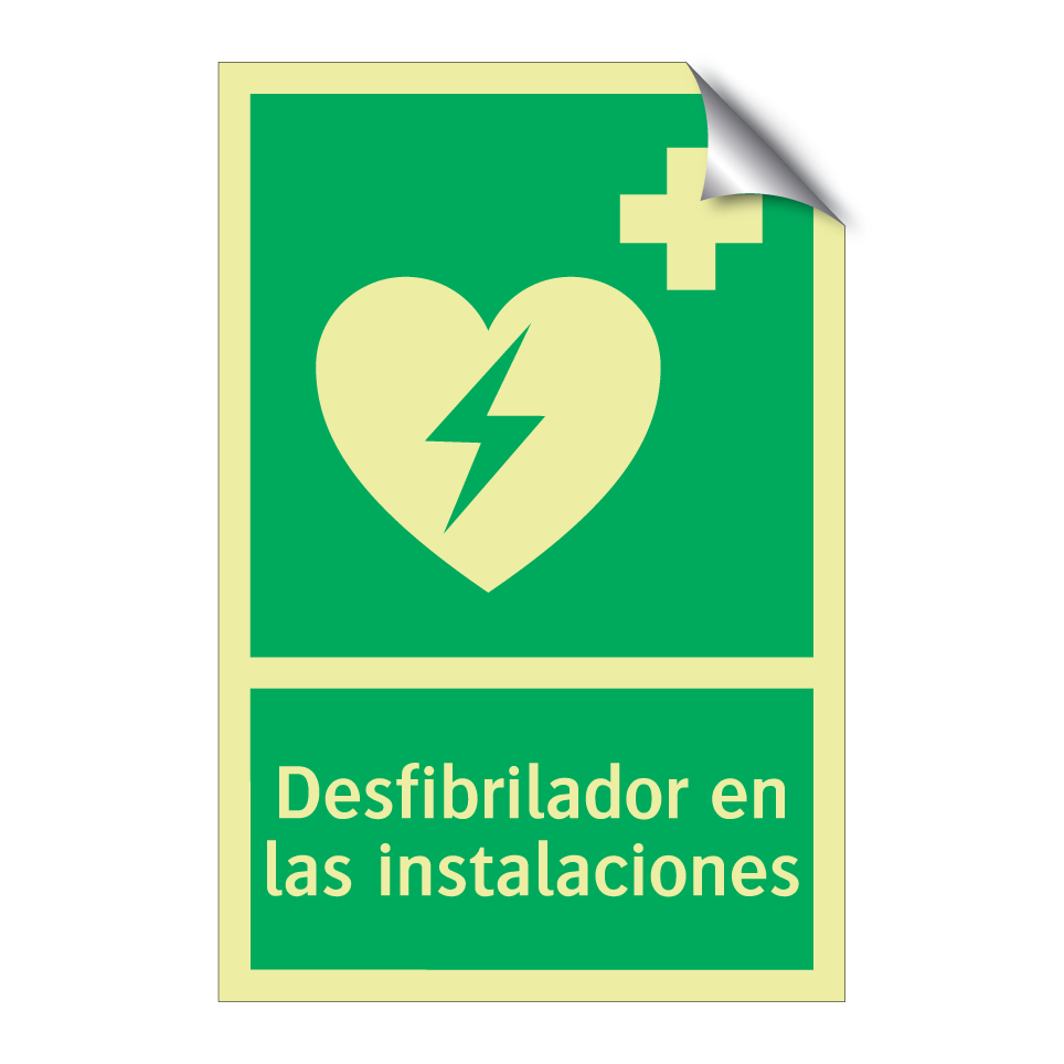 Desfibrilador en las instalaciones
