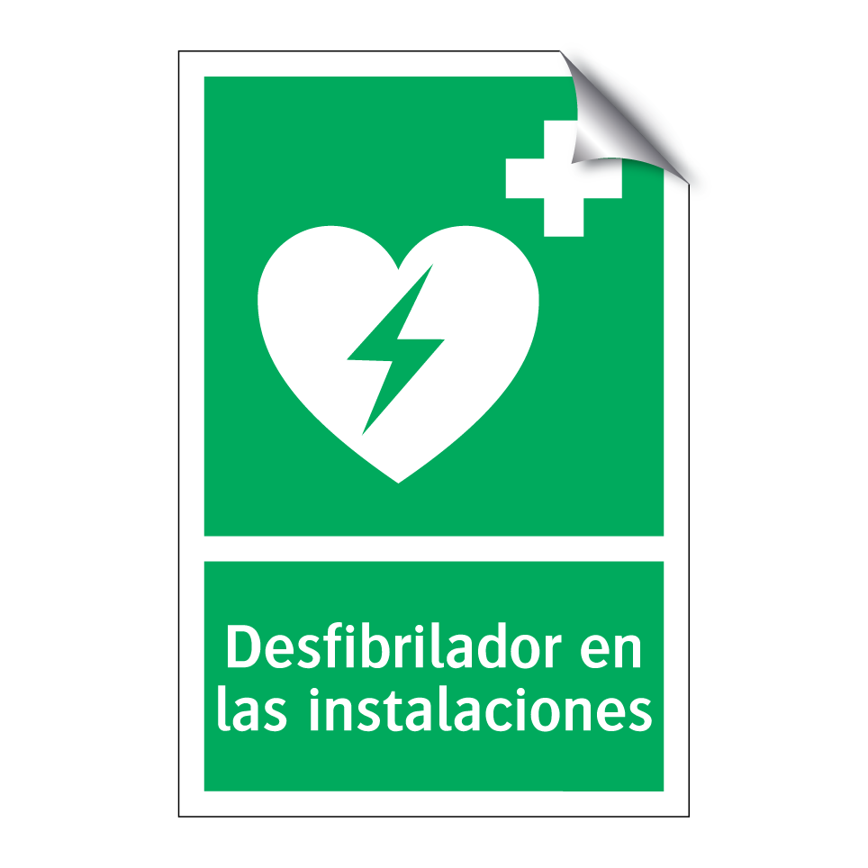 Desfibrilador en las instalaciones