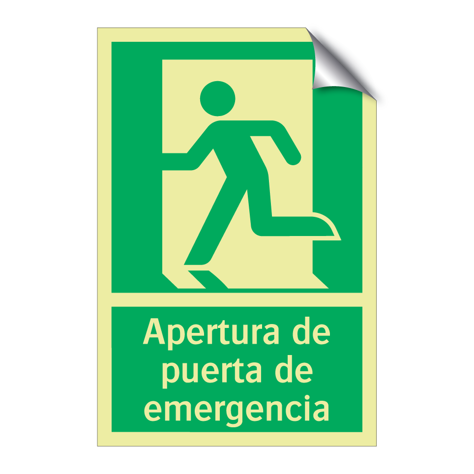 Apertura de puerta de emergencia