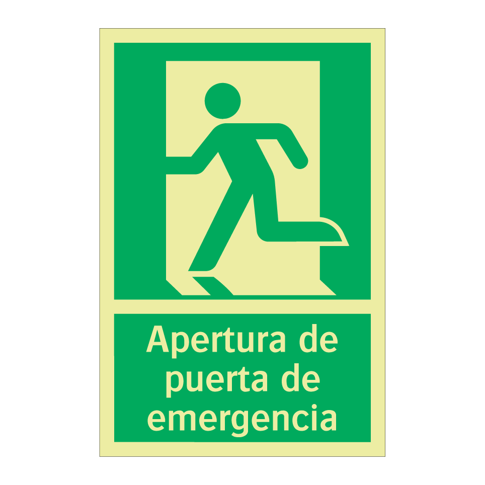 Apertura de puerta de emergencia
