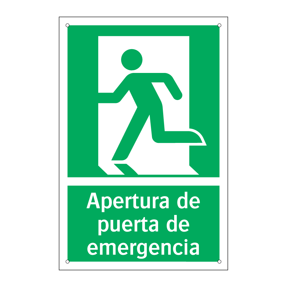 Apertura de puerta de emergencia