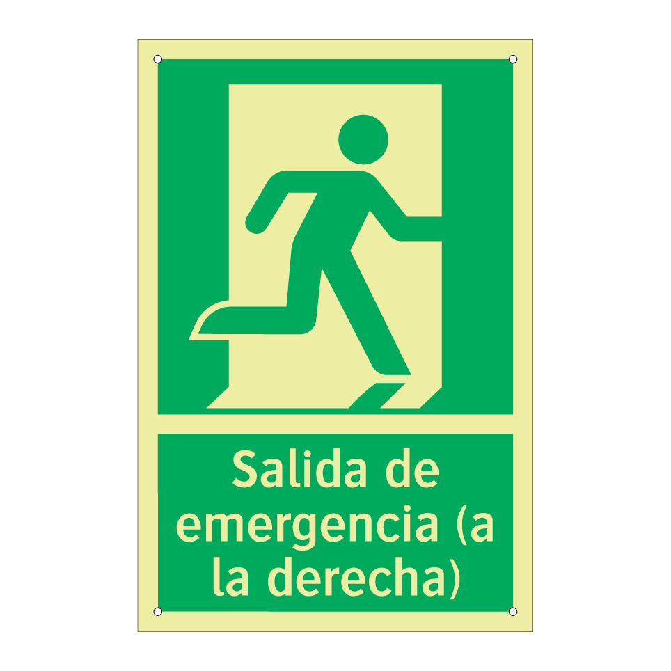 Salida de emergencia (a la derecha)