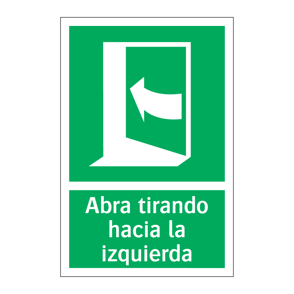 Abra tirando hacia la izquierda