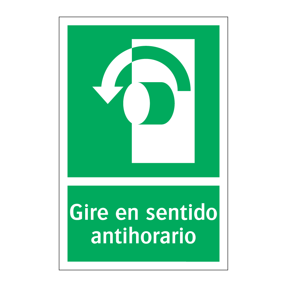 Gire en sentido antihorario