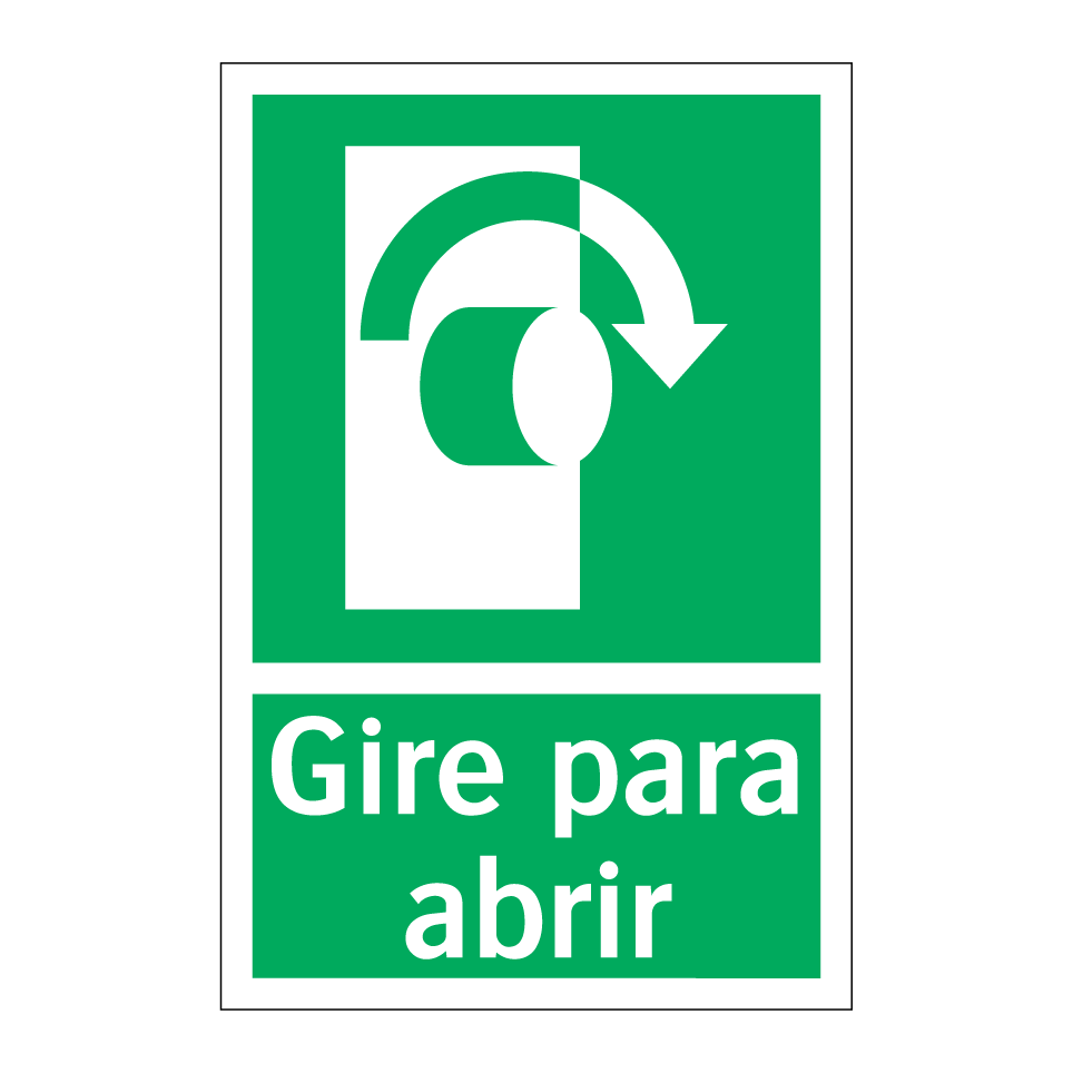 Gire para abrir