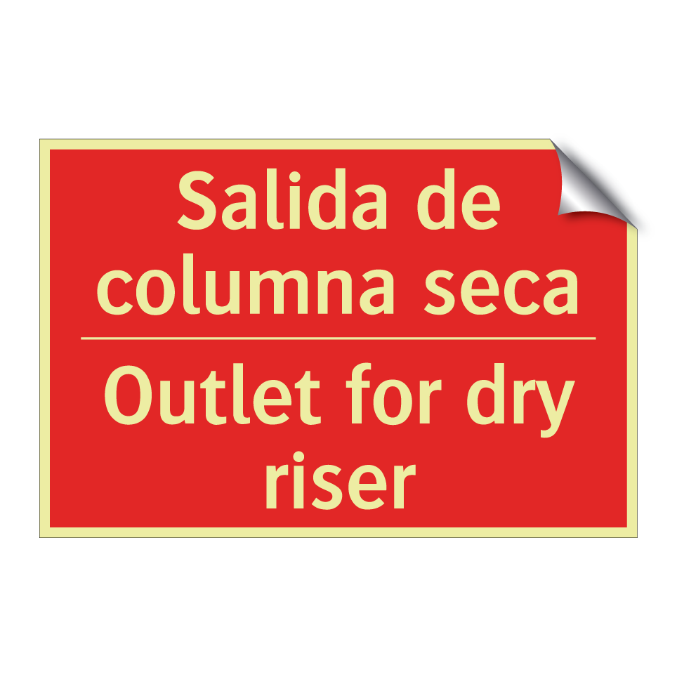Salida de columna seca - Outlet for dry riser