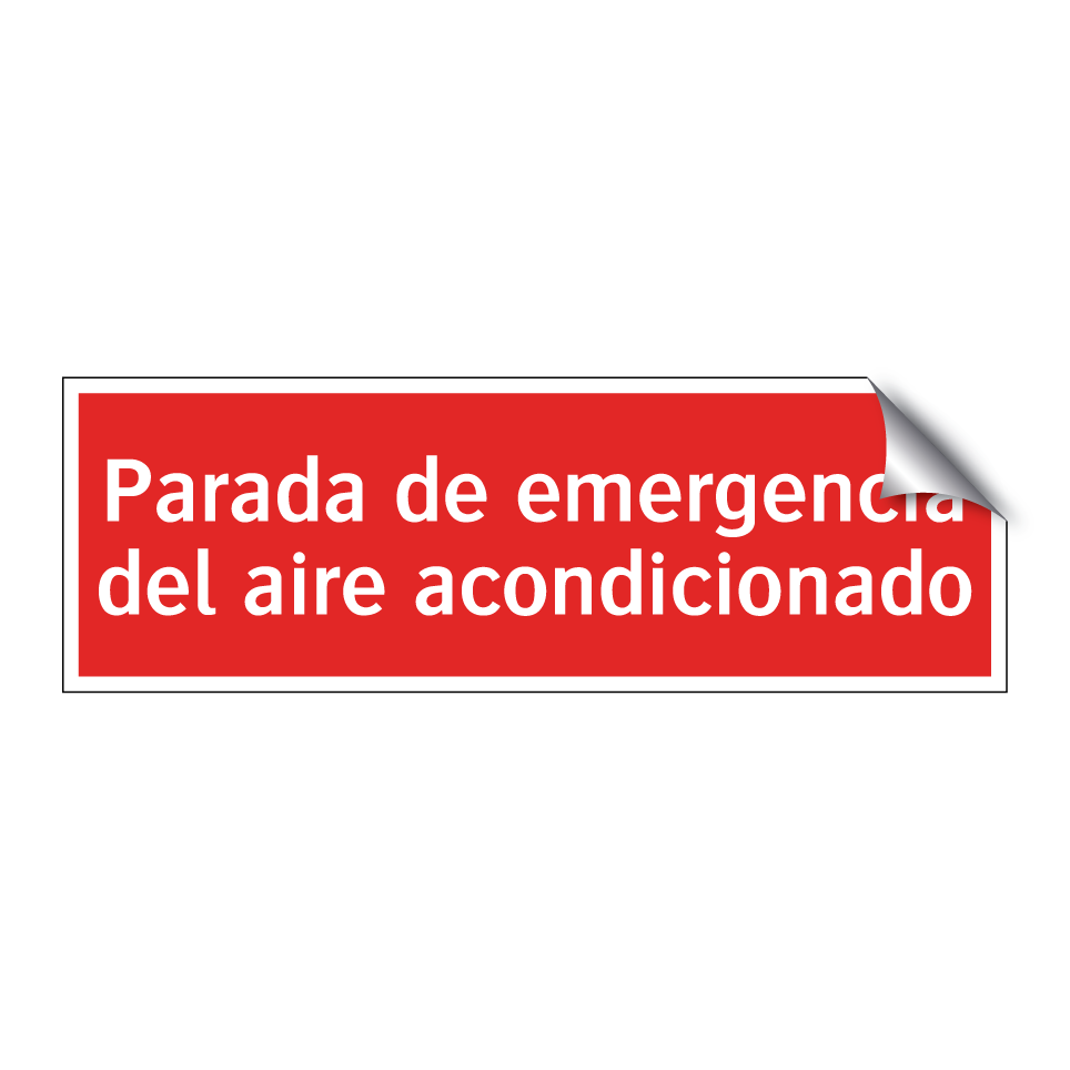 Parada de emergencia del aire acondicionado