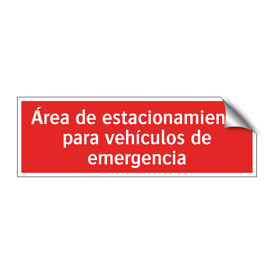 Área de estacionamiento para vehículos de emergencia