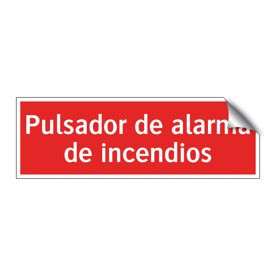 Pulsador de alarma de incendios