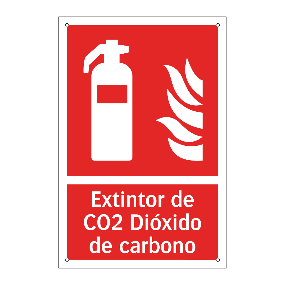 Extintor de CO2 Dióxido de carbono