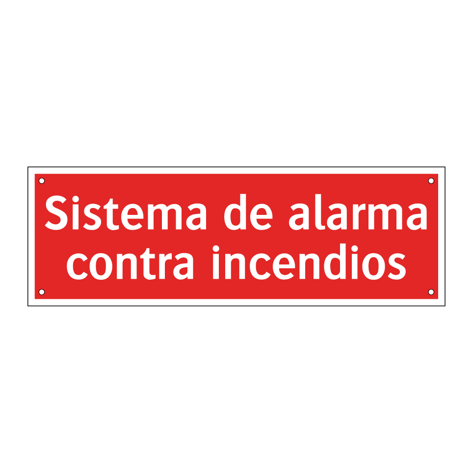 Sistema de alarma contra incendios