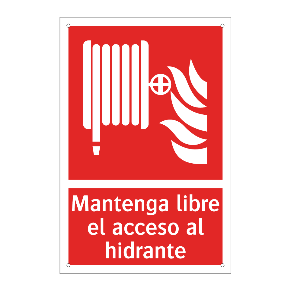 Mantenga libre el acceso al hidrante
