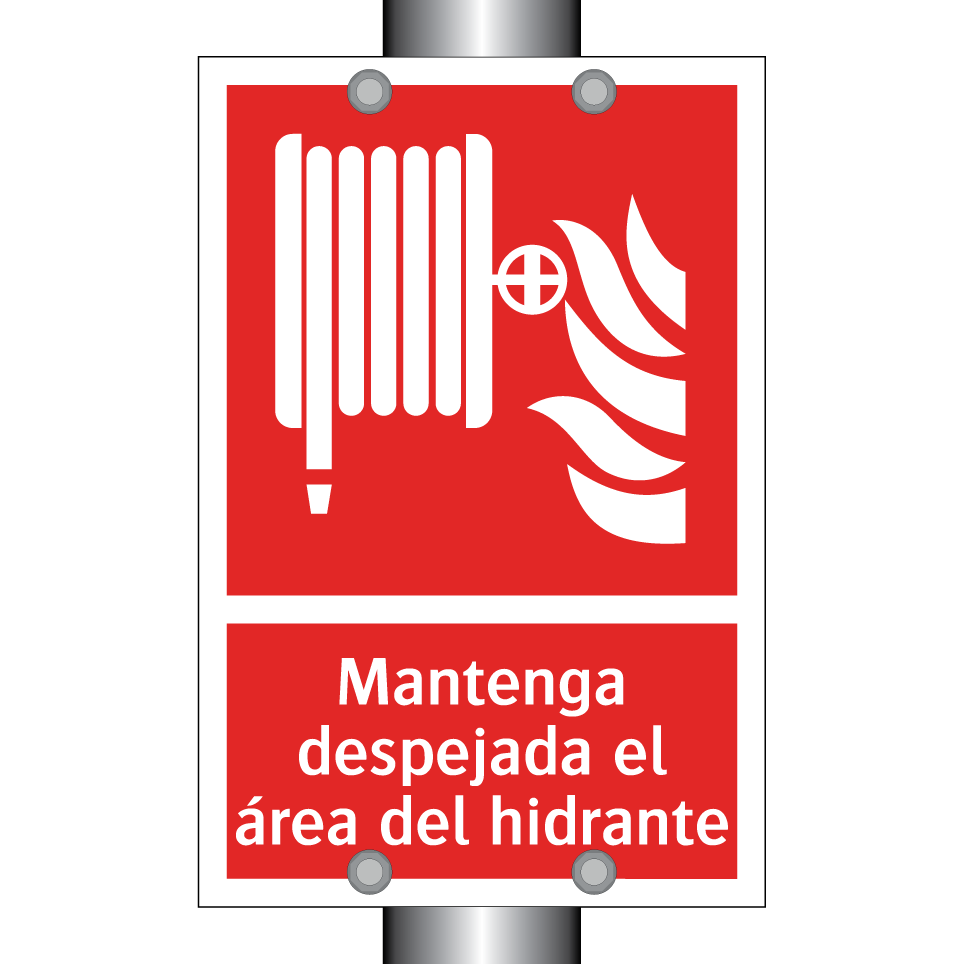 Mantenga despejada el área del hidrante