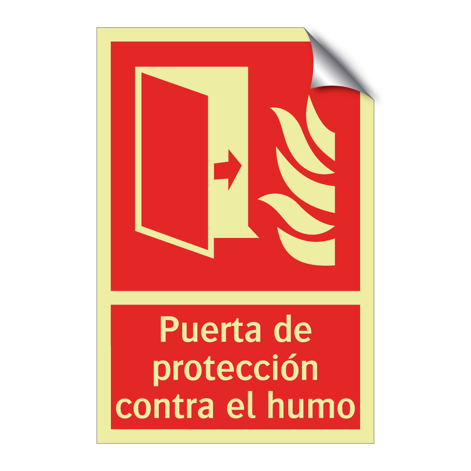 Puerta de protección contra el humo