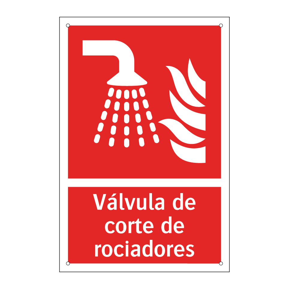Válvula de corte de rociadores