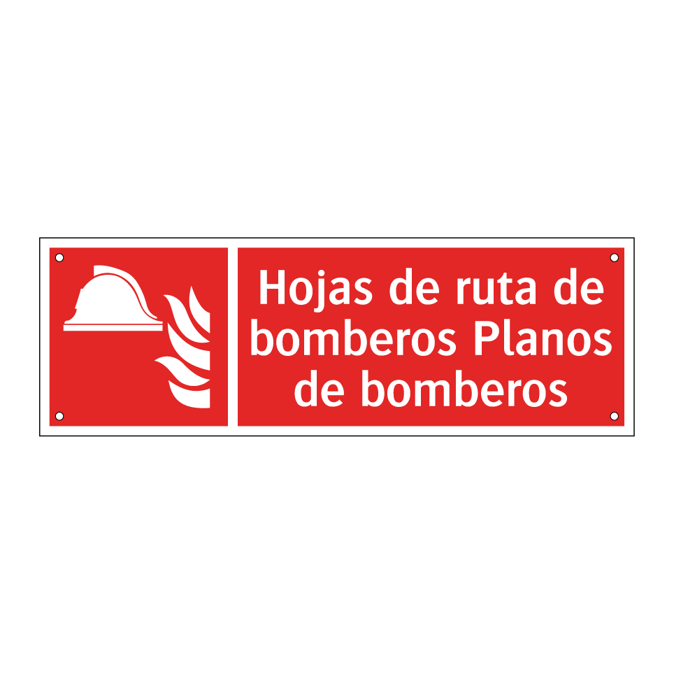 Hojas de ruta de bomberos Planos de bomberos