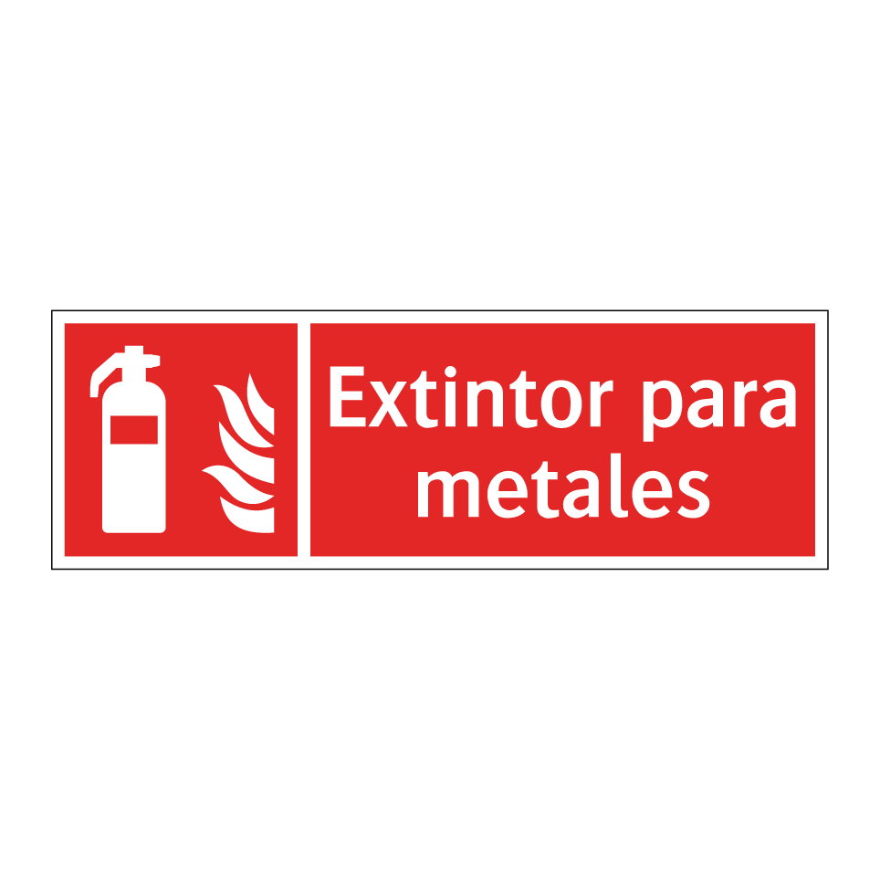 Extintor para metales