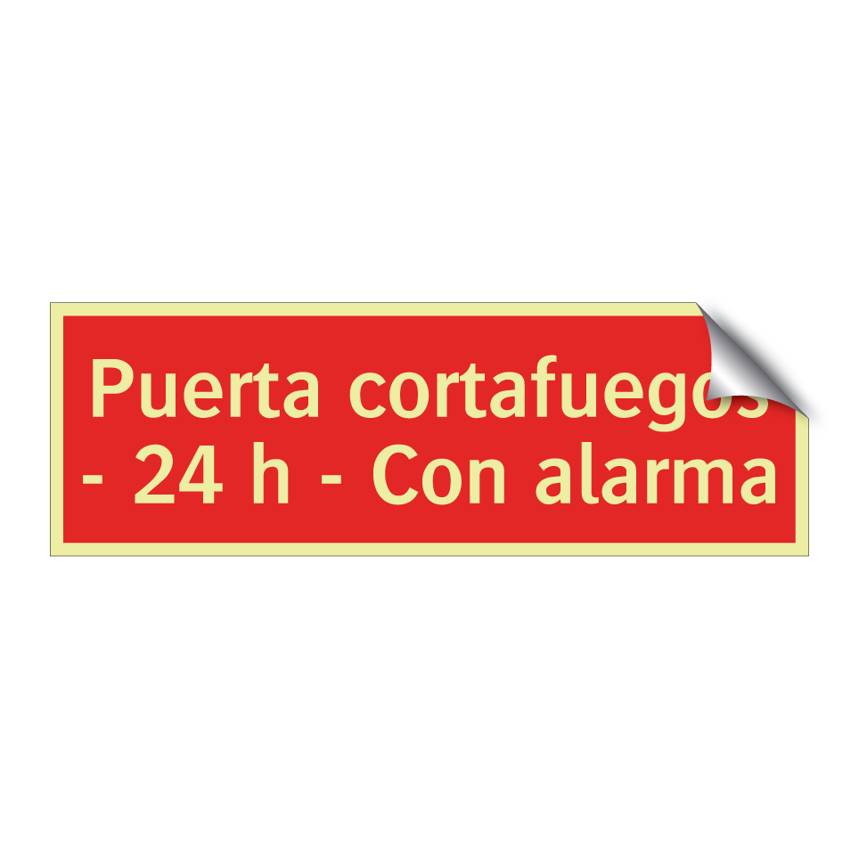 Puerta cortafuegos - 24 h - Con alarma